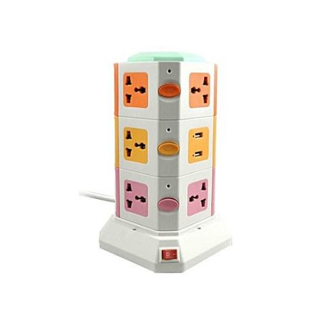 Shopping Vertical Power Sockets Multicolor