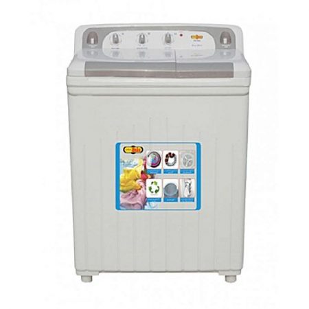 Super Asia SA245 Twin Tub Washing Machine White