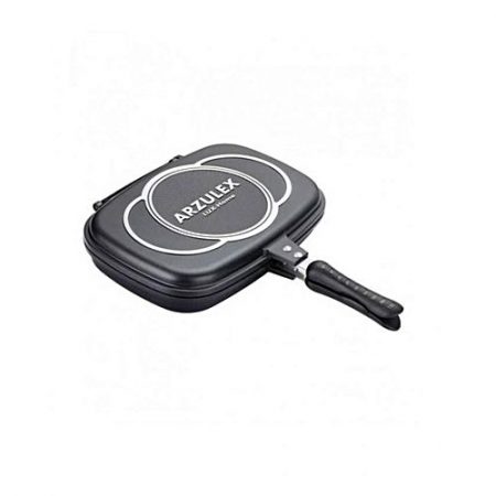 Surprisesinside Double Sided BBQ Grill Pan Black