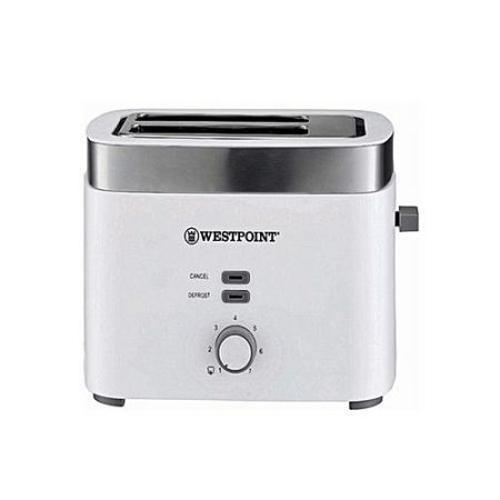Westpoint WF2583 2 Slice PopUp Toaster with Steel Cover White
