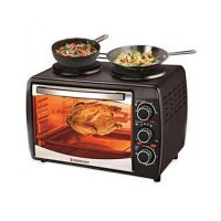 Westpoint WF3000RKH Grilling Oven Toaster & Double Top Hot Plates Black