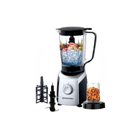 Westpoint WF-370 Juicer, Blender Dry & Grinder With Ice Cutter Mill Black