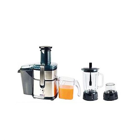 Anex plus An283 3 in 1 Metalic Juicer, Blender & Grinder Silver & Black