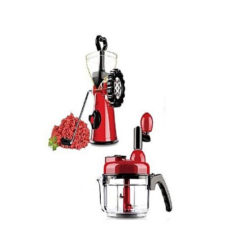 Anex Red Handy Meat Mincer with Handy Chopper