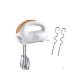 Black + Decker 5Speed Hand Mixer With Chrome Kneader & Chrome Dough Hooks White