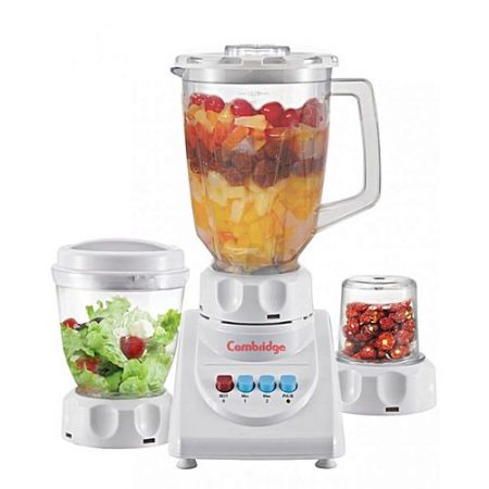 Cambridge Appliance BL 206 3In1 2 Speed ,Juicer Blender & Sauce Maker With Dry Mill,250W White