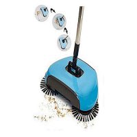 F&F Collection MultiFunction Whirlwind Manual Sweeper Mop Blue