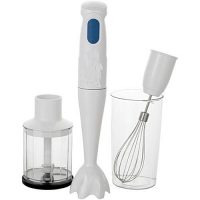 Geepas Electric Hand Blender & Chopper Food Processor White