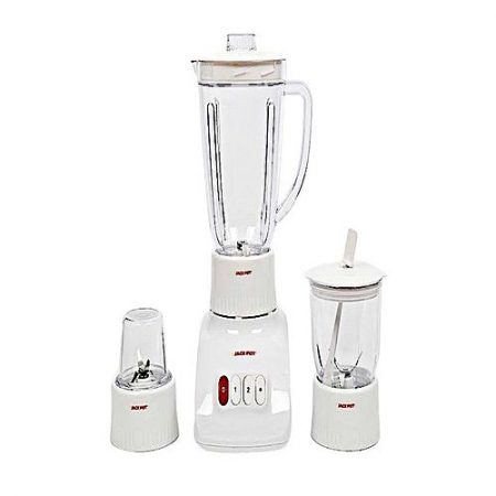 Jack Pot Blender 1.5 Liter Jug with Dry/Wet Grinder White