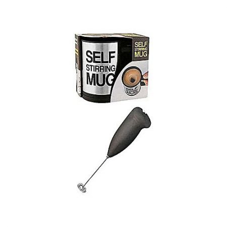 Mug Art Store Pack of 2 Handheld Coffee Beater With Self Stirring Mug