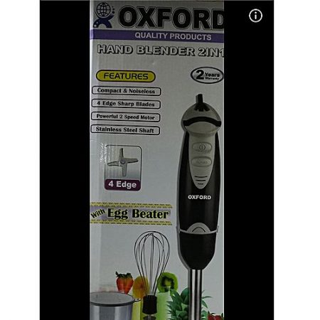 Oxford Appliances Appliances Hand Blender With Jar Black