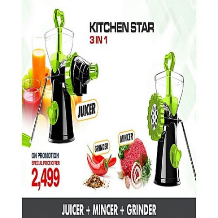 Ranker Meat Grinding Machine And Manual Juicer 2 in 1 Qeema Machine