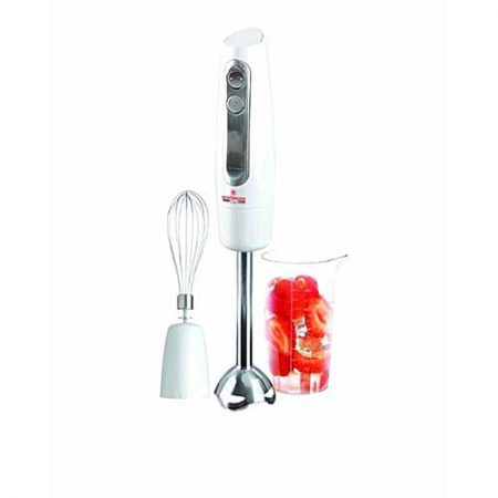 Westpoint Hand Blender Steel Rod With Egg Beater WF9215 White