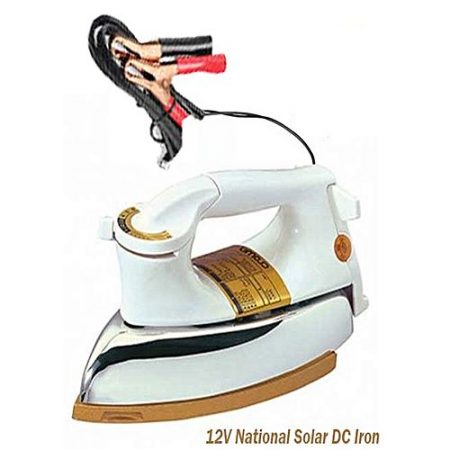 Afroozia DC 12 Volt Solar and Battery Iron (2 Kg)