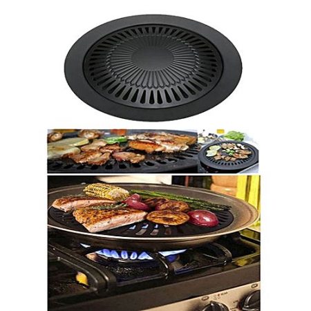 Afroozia Smokeless Bbq Barbecue Grill Black