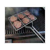 All Mart BBQ Grill Basket Small Silver
