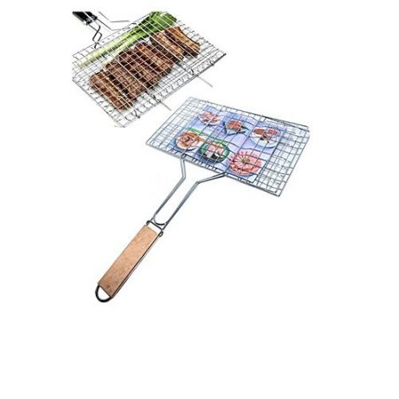 Areeshas Collection Barbecue Stainless Steel Hand Grill Large