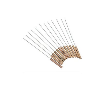 Areeshas Collection Pack of 6 BBQ Wooden Handle Skewers