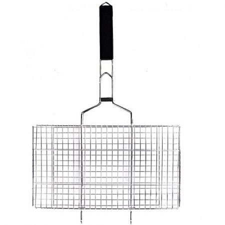 As seen on tv Large Grill Basket BBQ Accessory for Fish Chicken Meat Vegetable