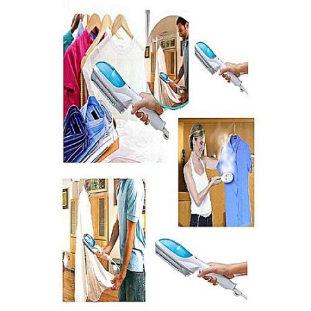 As seen on tv Portable Travel Steamer Handheld Iron White & Blue