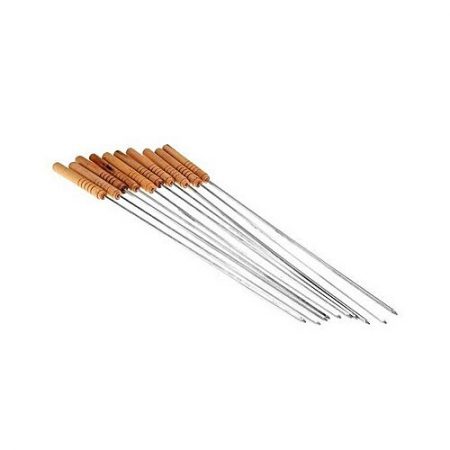 AtoZ Pack Of 12 BBQ Skewers Silver