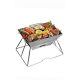 Click Stainless steel Foldable BBQ Grill With Skewers Large