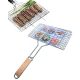 Deal Souk Barbecue Stainless Steel Hand Grill Medium SA