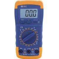 Digital Electronic Auto Multi Meter With Led Light Yellow &Purple