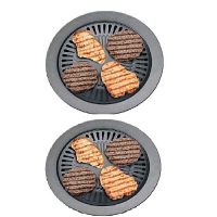 Fantastic Deal of 2 Smokeless Indoor Stove Top Grill Black
