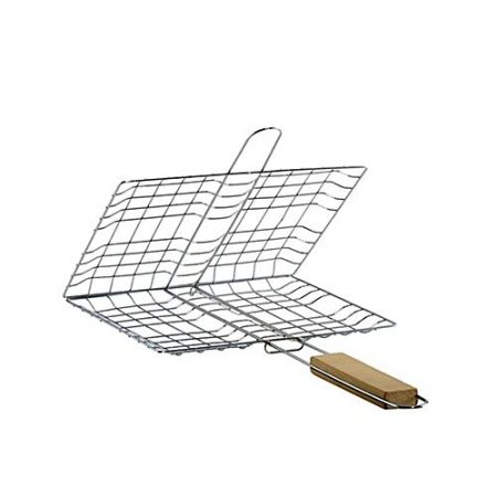 Fish &Chicken BBQ Grill Basket Silver