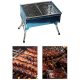 GIFTO Silver Folding BBQ Grill