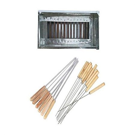 Hot deals 18 Gauge BBQ Grill with 12 free Skewers Medium