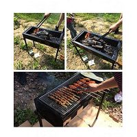 Lajawab Dual Charcoal BBQ Barbecue Grill with Cooking Plate