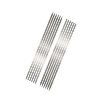Make You Up Pack Of 12 Bbq Flat Tikka Skewers Silver