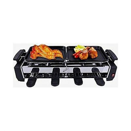 NY STORE ELECTRIC BAR B QUE GRILL WITH HOT PLATES-BLACK