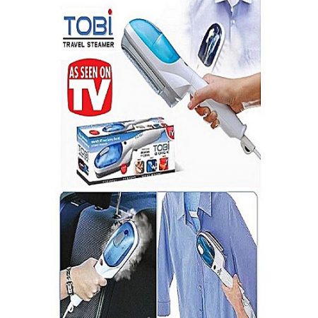 OnlineMarket Tobi Travel Steamer Iron Brush White