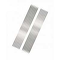 S&H Pack Of 12 BBQ Skewers Silver