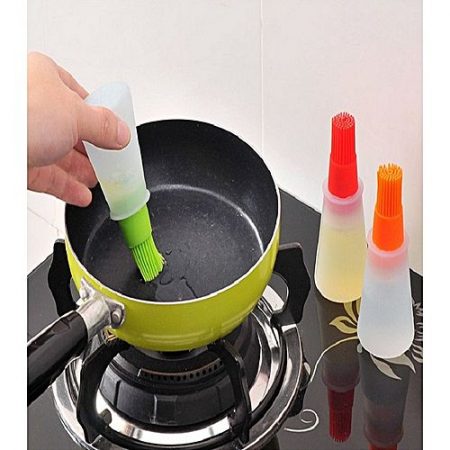 Silicon Cooking Oil Bottle with Brush