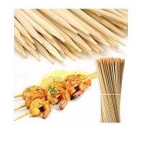Smartoo 100 Bamboo Wooden Skewers Sticks BBQ Shashlik Sticks