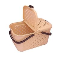 Style in Homecare Portable Storage, Picnic and Carry Basket With Lid