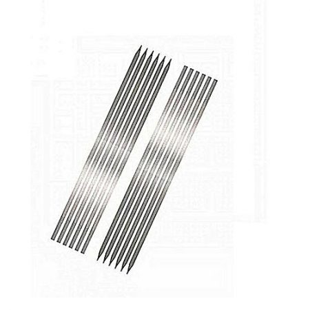 SUB LAYLO Pack Of 12 Bbq Skewers Silver