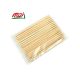 Subkuchpk Pack of 100 BBQ Bamboo Sticks Brown 4 Inches Long