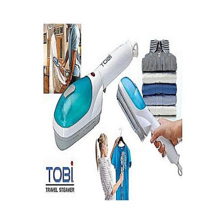 TOBI Plastic Steam Iron Brush For Travelling Blue & White