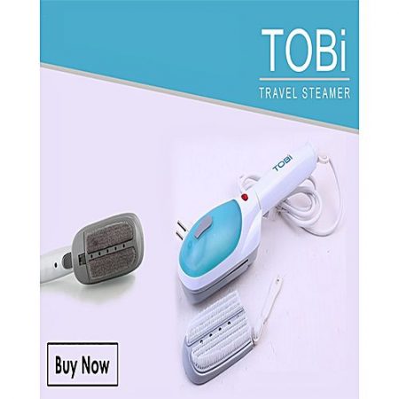 TOBI Travel Steam Iron Tobi Blue & White