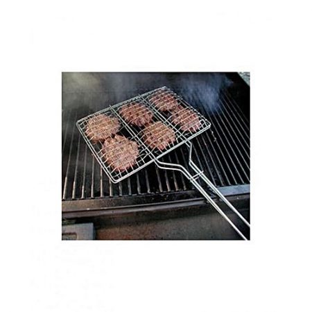 Top Shops BBQ Grill Basket Silver