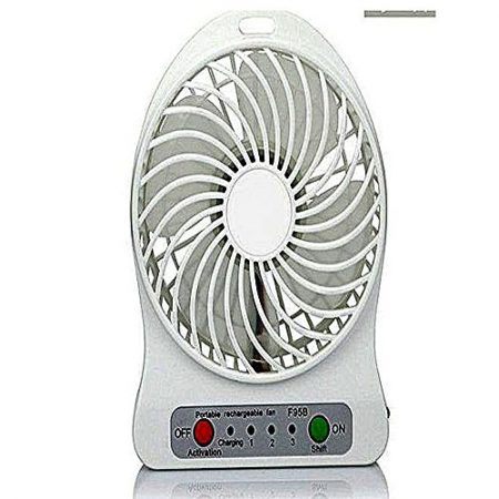 7eleven.pk Portable Fan, Mini USB Rechargeable Fan With 2600Mah Battery Operated And Flash Light,For Traveling,Fishing,Camping,Hiking,Backpacking,Bbq,Baby Stroller,Picnic,Biking,Boating ha83