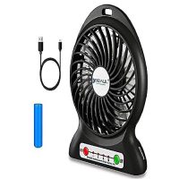 Abdul Basit Store Portable Fan, mini usb rechargeable fan with 2600mAh Battery Operated and Flash light,for Traveling,Fishing,Camping,Hiking,Backpacking,BBQ,Baby Stroller,Picnic,Biking,Boating ha77