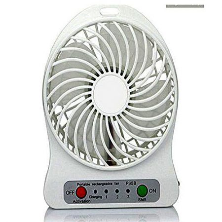 Al-Khaleej Portable Fan, mini usb rechargeable fan with 2600mAh Battery Operated and Flash light,for Traveling,Fishing,Camping,Hiking,Backpacking,BBQ,Baby Stroller,Picnic,Biking,Boating ha63