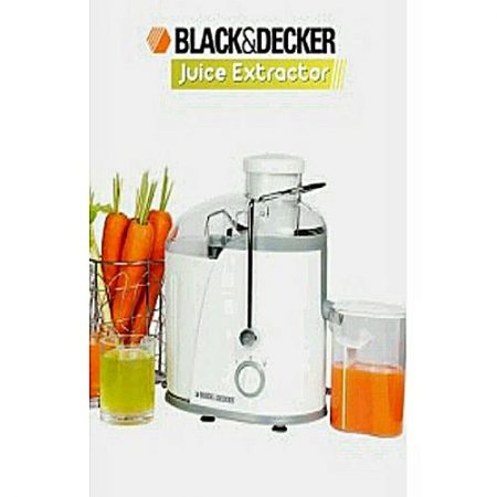 BLACK&DECKER Black + Decker JE400 - Full Apple Juice Extractor 2-Speed, Steel Sieve - White
