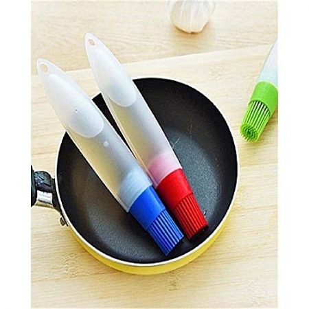 Buy Anything Silicone Bbq & Baking Oil Bottle With Brush ha95